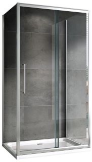 Душевой уголок ABBER Schwarzer Diamant AG30120H-S75-S75 120x75см хром